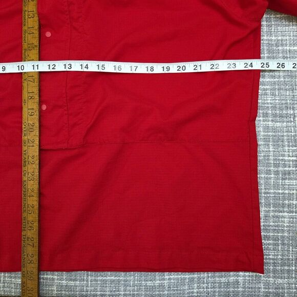 VTG PATAGONIA 1/2 Zip/Snap Anorak Hooded Red Men's L - Picture 3 of 10